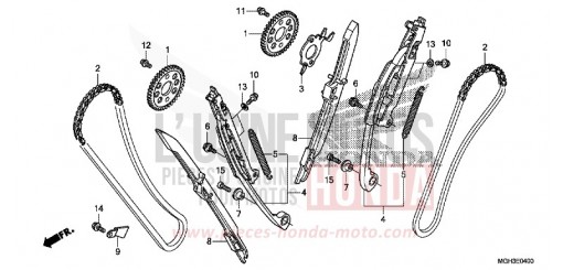 CHAINE A CAMES/TENDEUR VFR1200XD de 2013